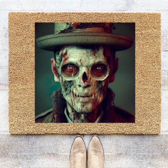 Cowboy Zombie Coir Doormats