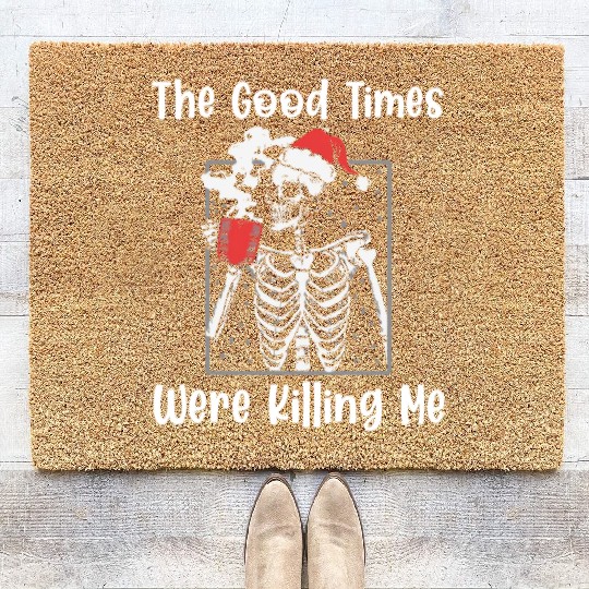 The Good Times Sobriety Anniversary Recovery Sober Coir Doormats