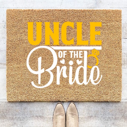 Uncle Of The Bride Wedding Party Matching Gift Coir Doormats
