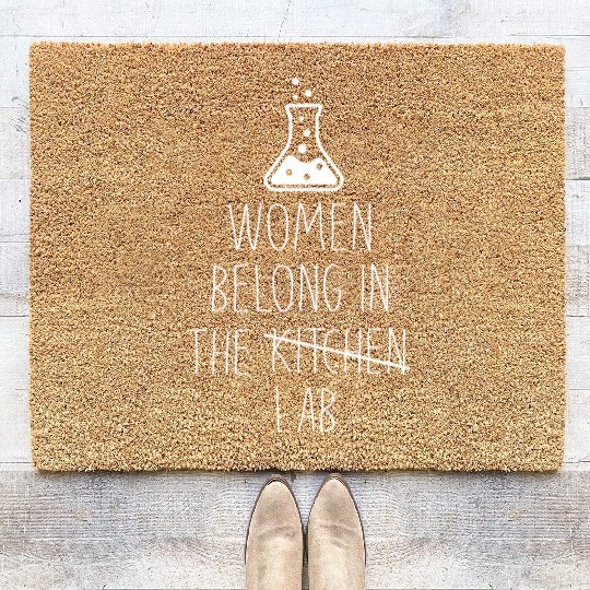 Women Funny Science Chemistry Biology Physics Gift Coir Doormats