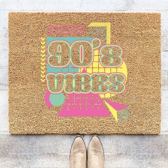 90s Disco Lover 1990s Retro Coir Doormats
