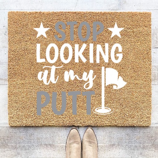Funny Goofy Mini Golf Quotes Putt Putt Legend Coir Doormats