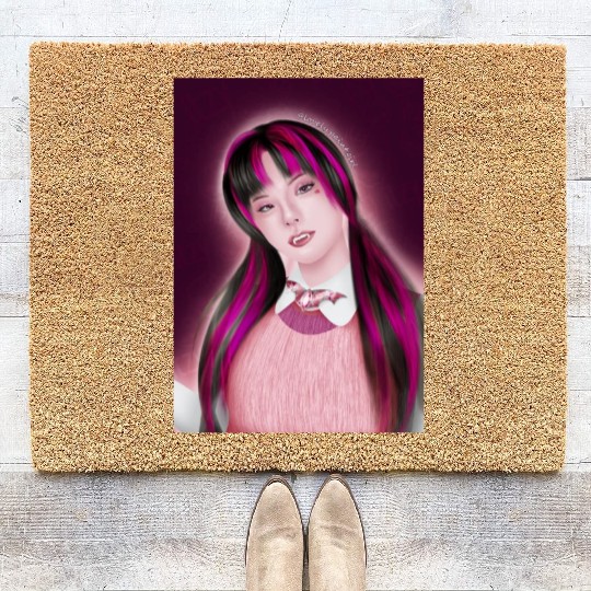 Yeji Itzy Draculaura Monster High Coir Doormats