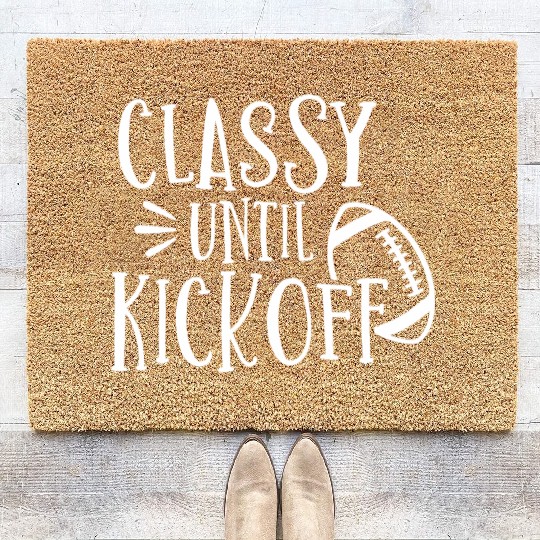 Classy Until Kickoff College Football Southern Coir Doormats