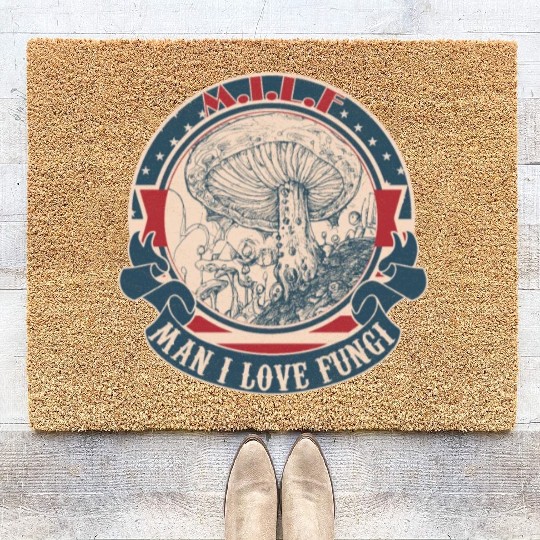 MILF Man I love Fungi Coir Doormats
