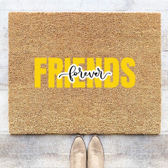 Friends forever. World's friendship day Coir Doormats