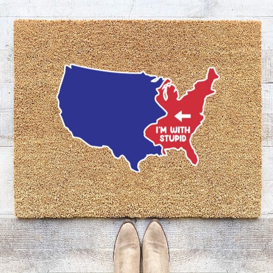 New Jersey US Design for patriotic New Jerseyans Coir Doormats