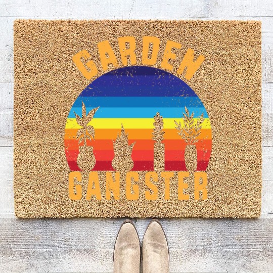 Funny Gardener Botanical Garden Gangster Coir Doormats
