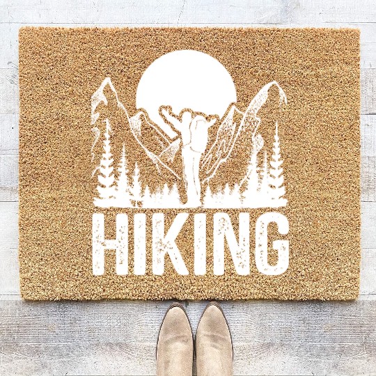 Hiking Go Mountaineering Hiking Tour Hiking Day Coir Doormats
