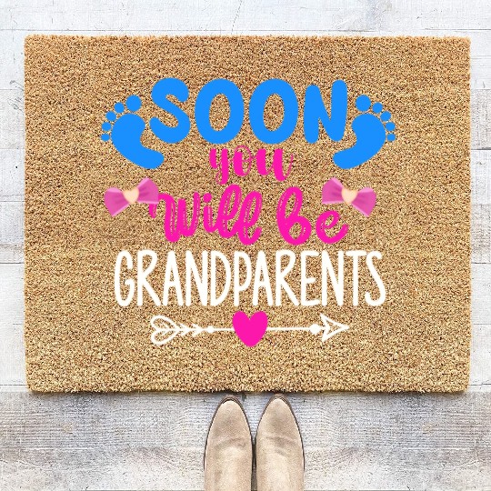 We Will Become Grandparents, Be Grandparents Coir Doormats