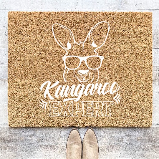 Kangaroo Expert Lover Australia Animal Kangaroos Coir Doormats