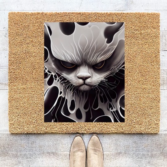 Angry Cat Coir Doormats