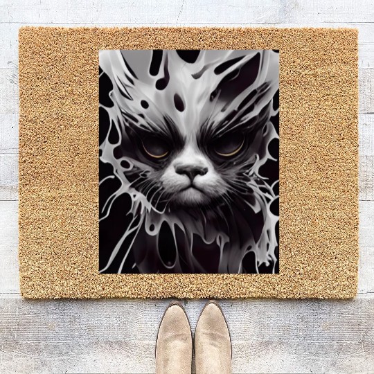 Angry Cat Coir Doormats
