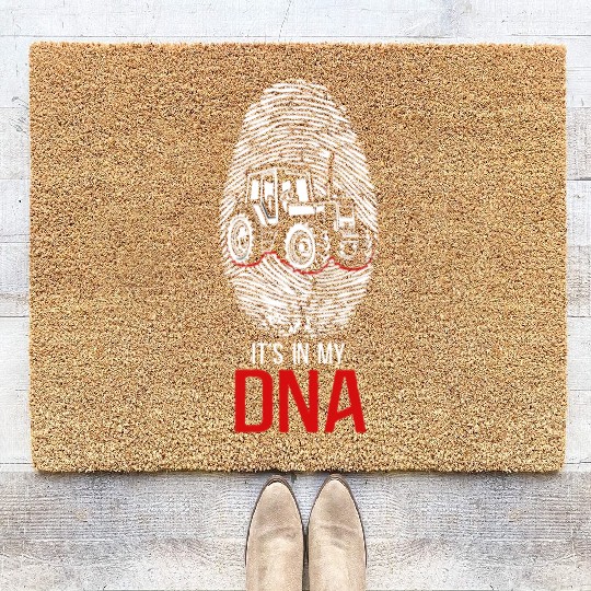 Farming Farmer Tractor Vintage Coir Doormats