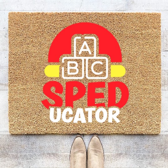 Speducator Sped Special Education Teacher Cute Coir Doormats