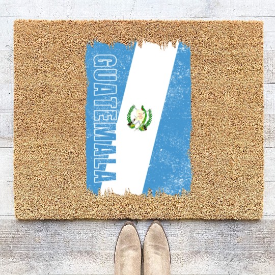 Guatemala vintage flag Coir Doormats