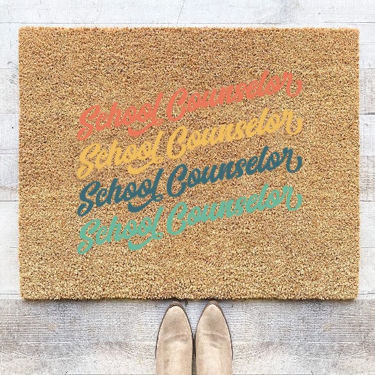 Vintage School Counselor Coir Doormats, School Coir Doormats