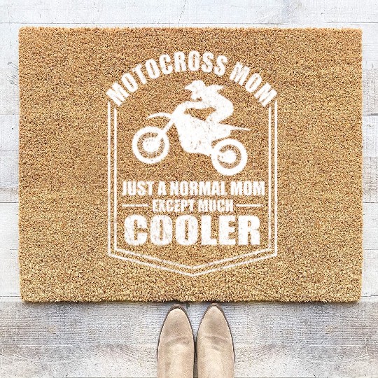 Motocross Mom Just A Normal Mom Except Cooler Coir Doormats