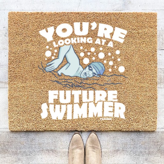 Swimming lifeguard swimming course outdoor pool gi Coir Doormats