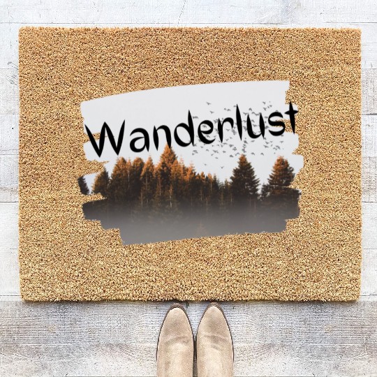 Wanderlust design Coir Doormats