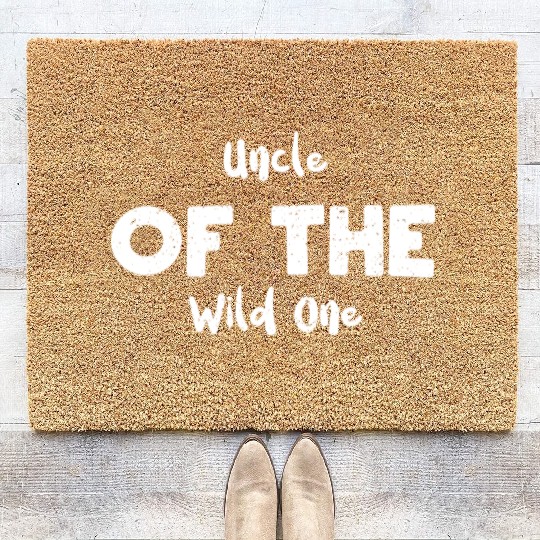 Uncle Of The Wild One - Lumberjack Coir Doormats
