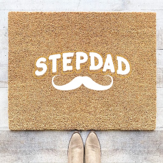 Stepdad Sayings Step Dad Stepfather Fathers Day Coir Doormats