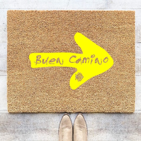 Buen Camino de Santiago Compostela Spain St James Coir Doormats