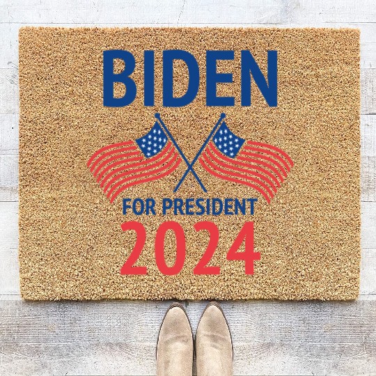 Joe Biden For President 2024 Coir Doormats