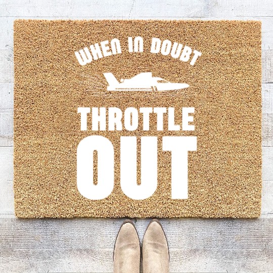 Drag Boat Racing And Speedboat Racing Coir Doormats