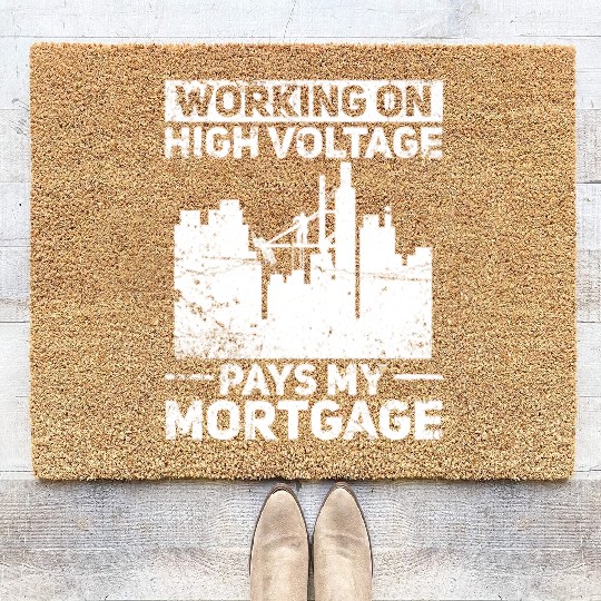 Electrician Construction Electrician Coir Doormats