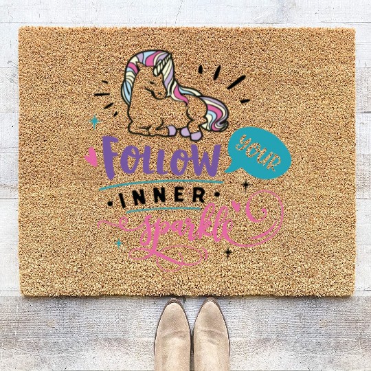 Follow Your Inner Mental Health Matters Vintage Coir Doormats