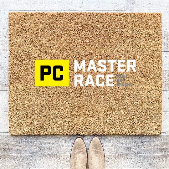 Pc Master Race Built Not Bought Glorious Coir Doormats