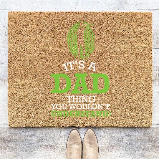 Golf Dad Golfing Golfer Golf Ball Golf Evolution Coir Doormats