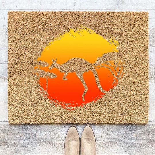Kangaroo Australia Animal Aussie Nature Australian Coir Doormats