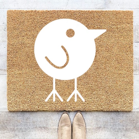 Nature Lover Birdwatching Birding Funny Bird Coir Doormats