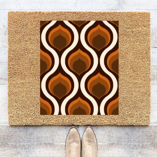 Autumn colors inscription on dress fall vibes Coir Doormats