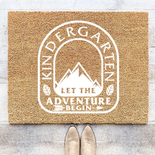 Kindergarten Coir Doormats, Let The Adventure Begin First