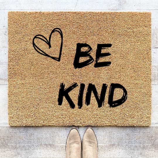 Womens Be Kind Coir Doormats Cute Graphic Blessed Coir Doormats