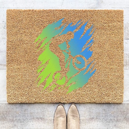 BMX Bike Tricks Boys Bicycle Riders Cycling BMX Coir Doormats