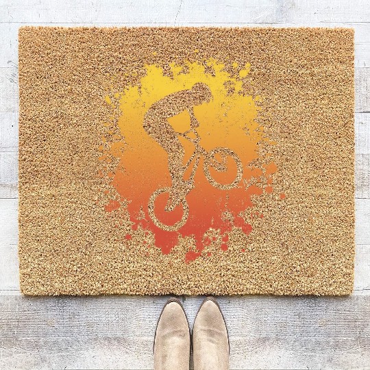 BMX Bike Bicycle Stunts Riders Cycling BMX Coir Doormats