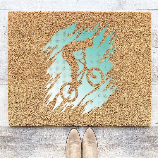 BMX Bike Bicycle Design Riders Cycling BMX Coir Doormats
