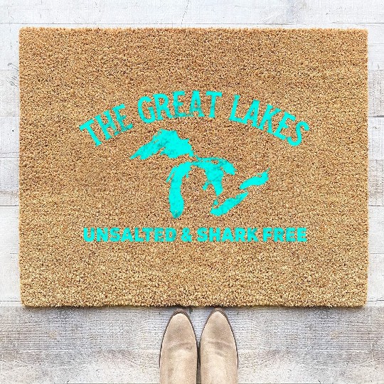 The Great Lakes Unsalted & Shark Free Michigan Vin Coir Doormats