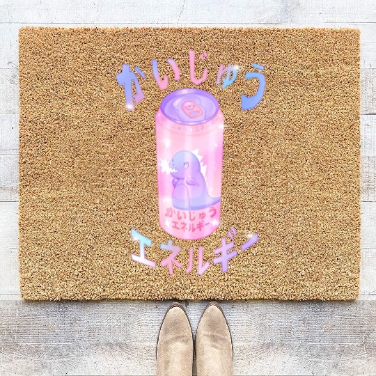 Kaiju Energy Drink | Funny Monster Japanese Art Coir Doormats
