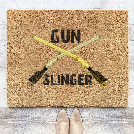 GUN SLINGER Winchester Rifle Coir Doormats