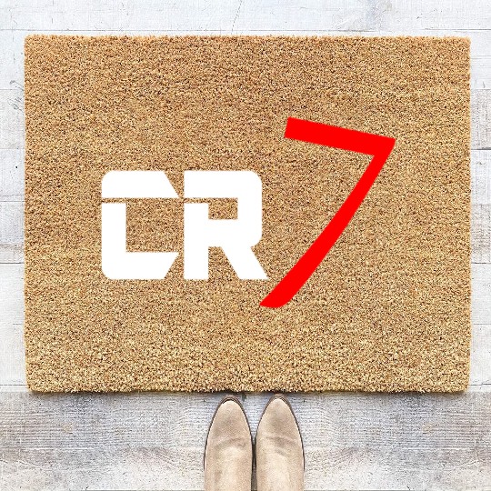 cr7 cristiano white Coir Doormats