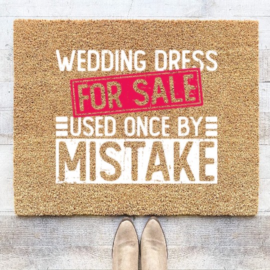 Wedding Dress For Sale Used Once By Mistake - Coir Doormats
