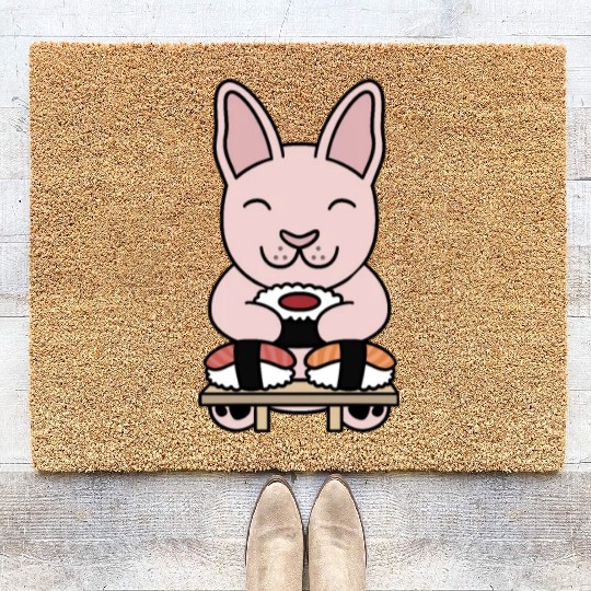 Sushi Lover Sphynx Cat Coir Doormats