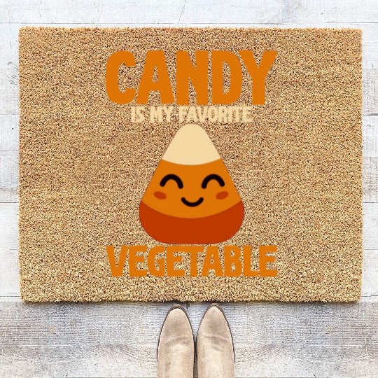 Candy Is My Favorite Vegetable Coir Doormats