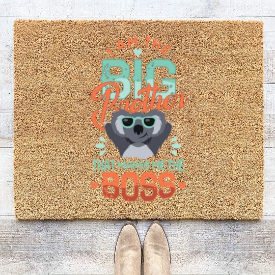 I'm the big brother 2023 pregnancy anouncement boy Coir Doormats