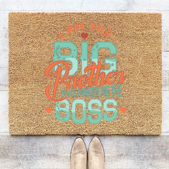 I'm the big brother 2023 pregnancy anouncement boy Coir Doormats